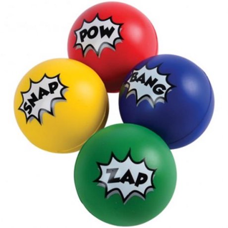 Us Toy 4518 Superhero Stress Balls - Pack Of 12