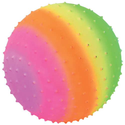 Us Toy Gs860 Rainbow Knobby Ball - Pack Of 12