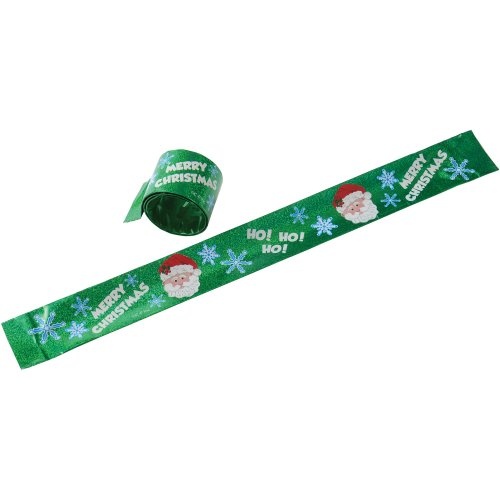 Us Toy Xm618 8 Piece Christmas Slap Bracelets - Pack Of 8