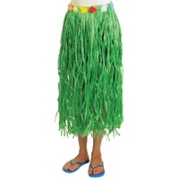 Adult Hula Skirt With Flowers - Green