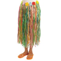 Adult Hula Skirt With Flowers - Multicolor