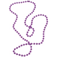 Metallic Bead Necklaces - Purple
