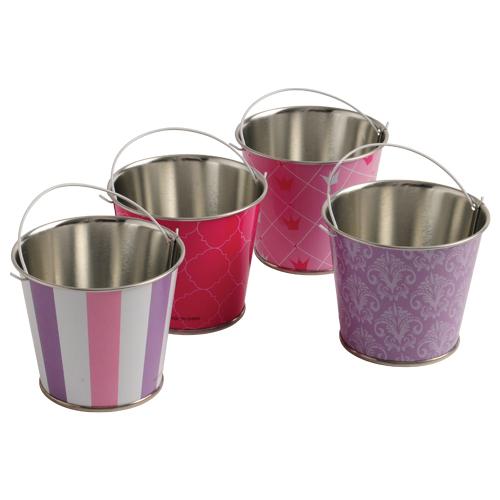 Us Toy Tu229 Pattern Buckets, Pink & Purple - Pack Of 12