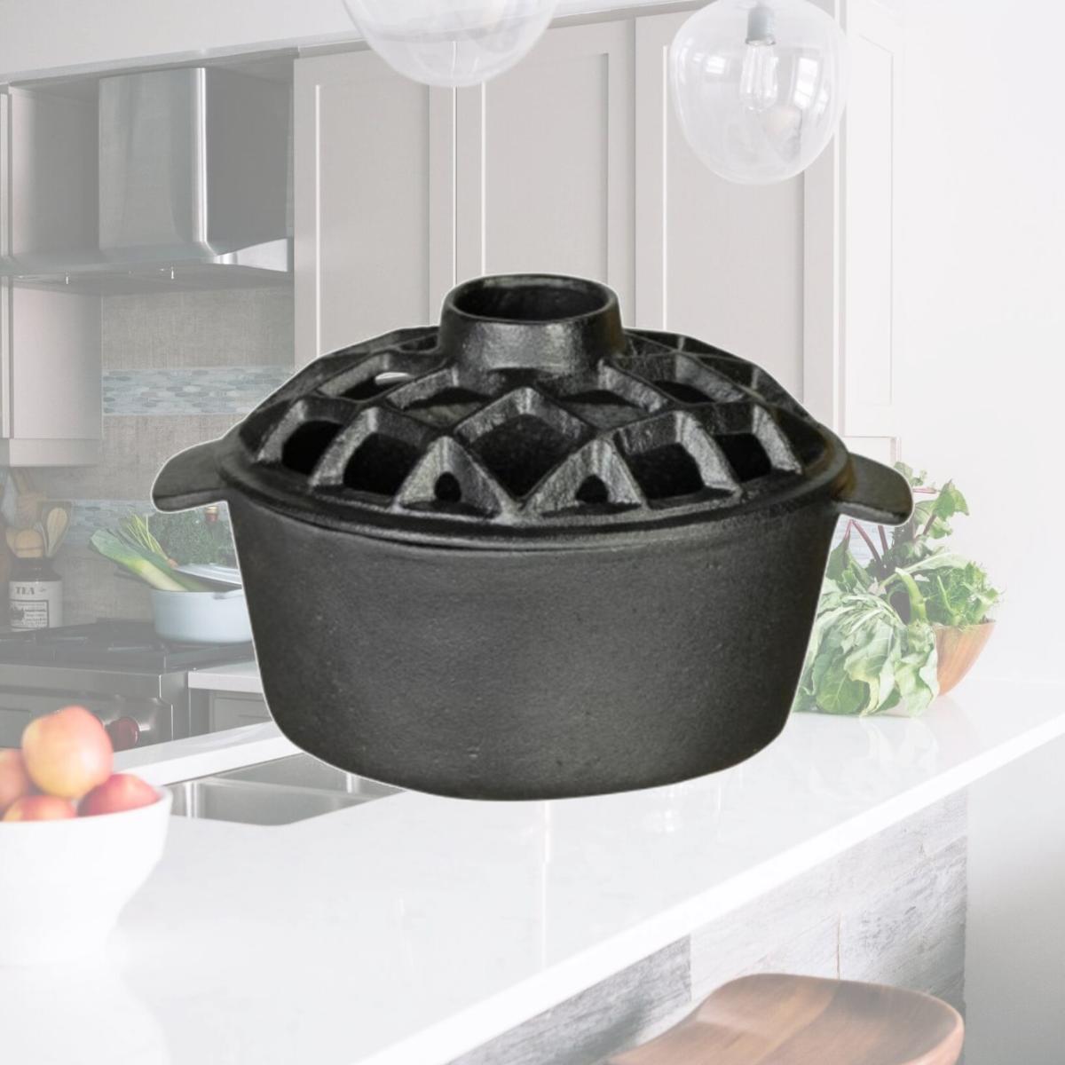 Picture of US Stove LS-02 1 qt. Black Lattice Steamer