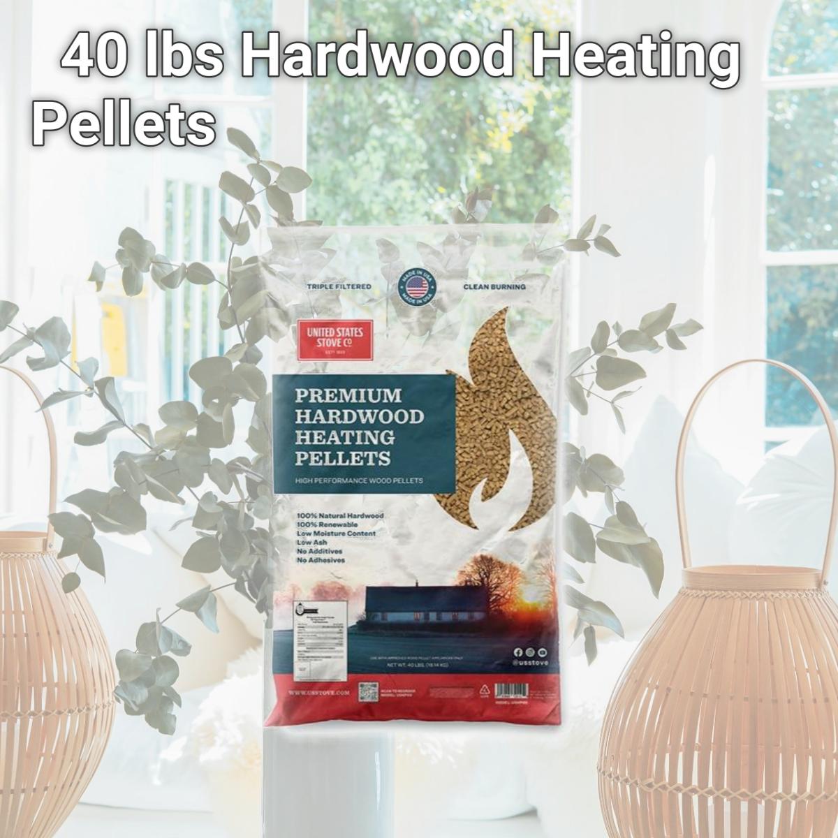 Picture of US Stove USHP40 40 lbs Hardwood Heating Pellets