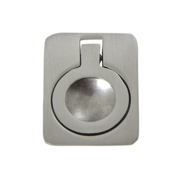 Kent 1.62 X 1.12 X 0.62 In. Brushed Nickel Ring Cabinet Pull