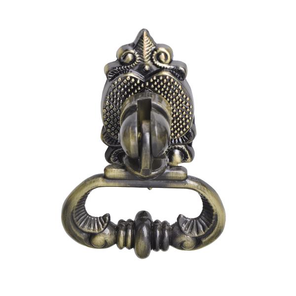 Vallia Drop Ring Cabinet Pull Antique Brass 2.6&#8243;