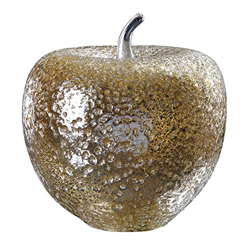 18765 Golden Apple Sculpture - Glass