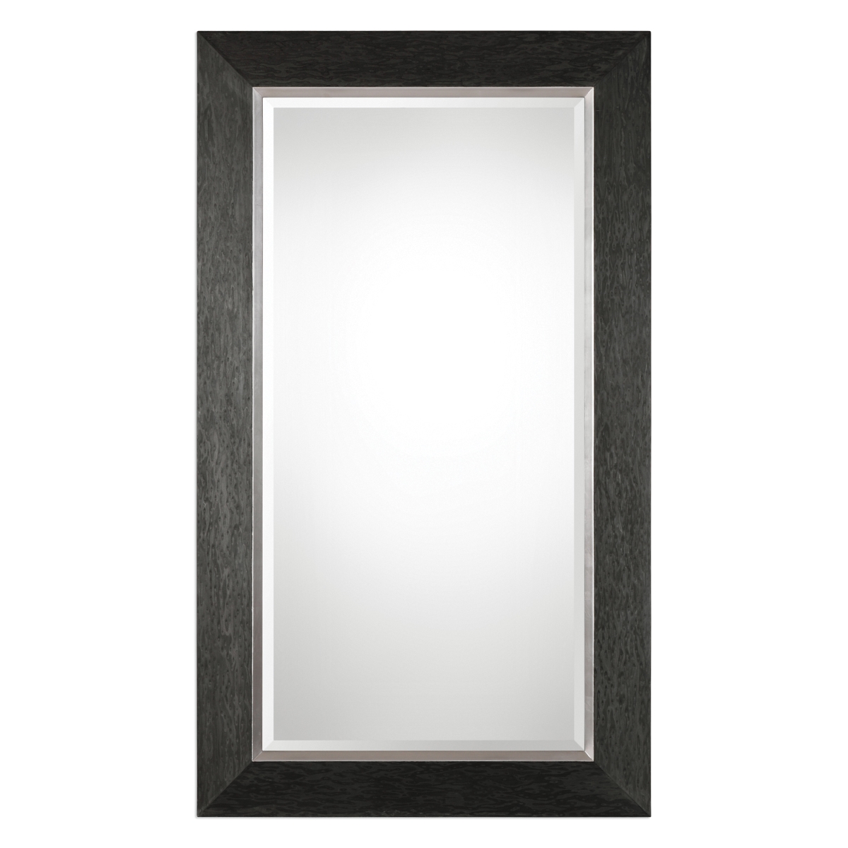 09166 Creston Oversized Mottled Black Mirror