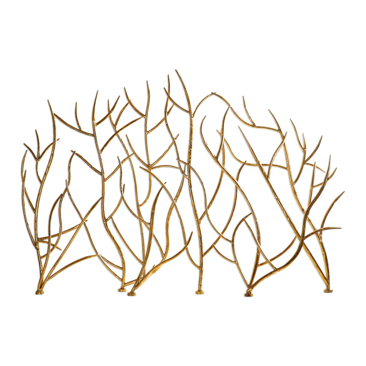 18796 Gold Branches Decorative Fireplace Screen