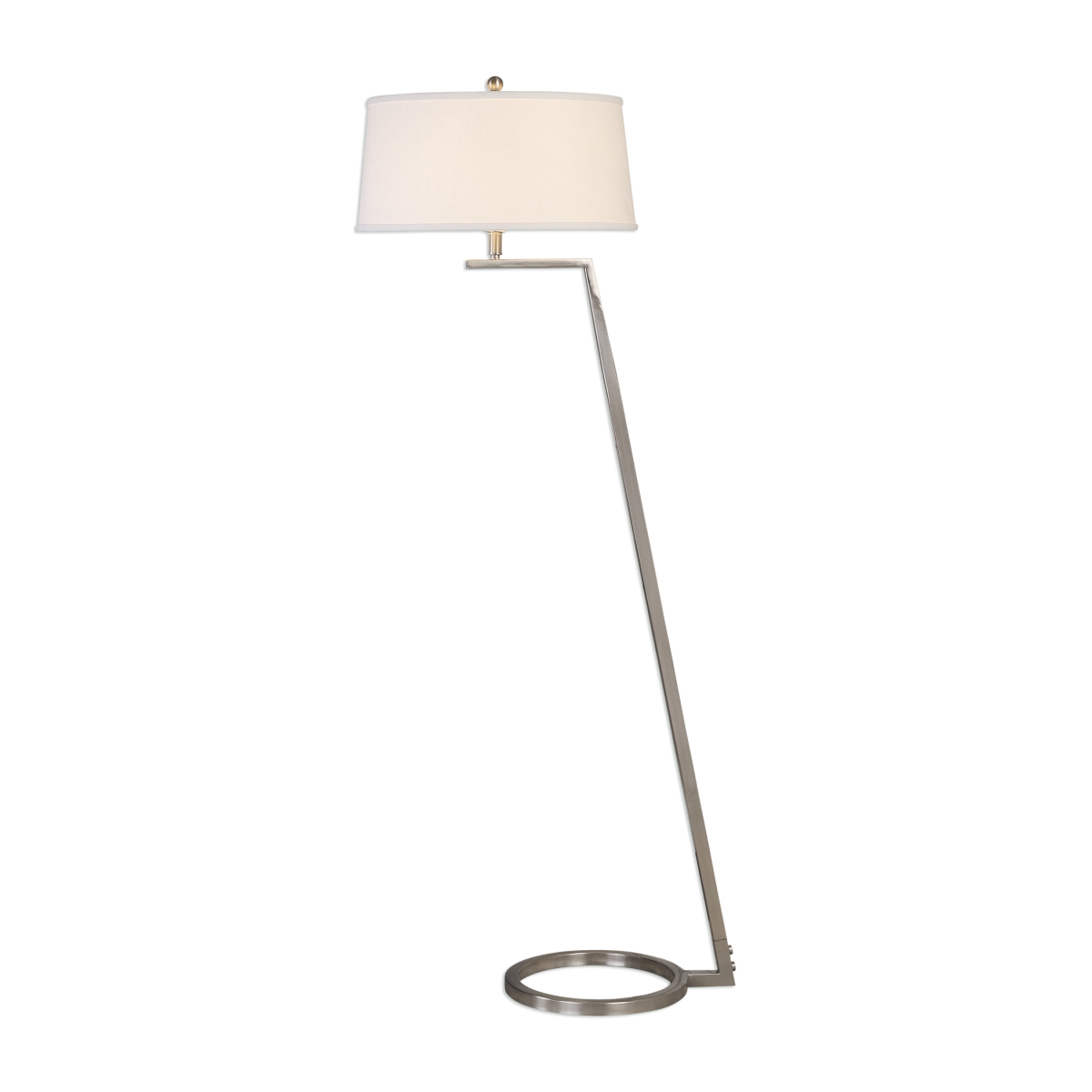 28108 Ordino Modern Nickel Floor Lamp
