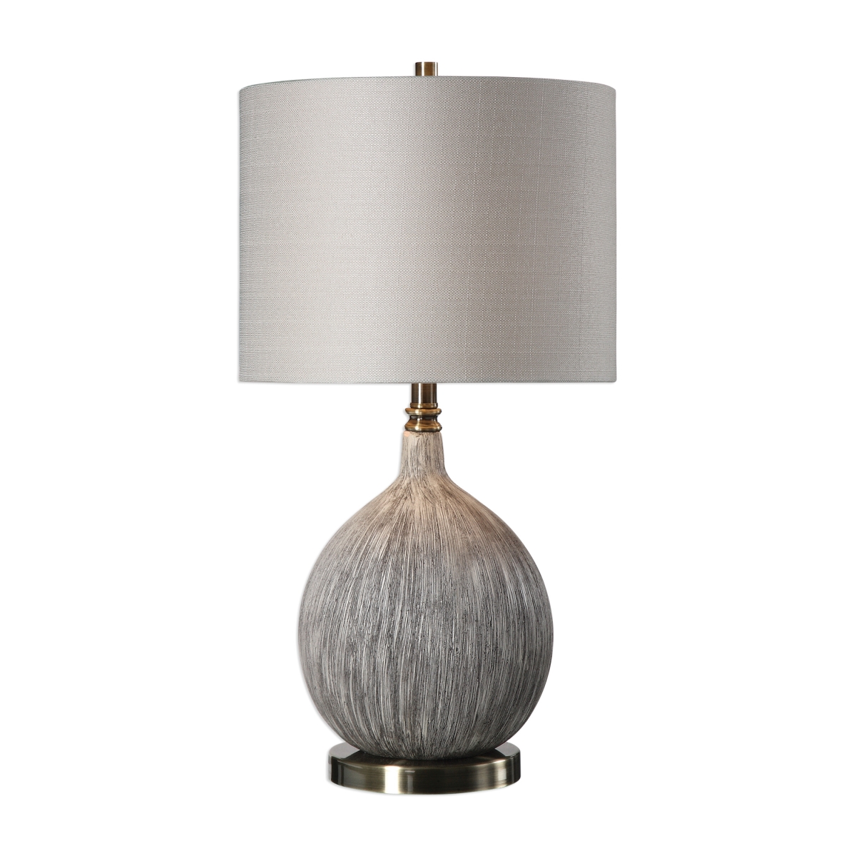 27715-1 Hedera Textured Ivory Table Lamp