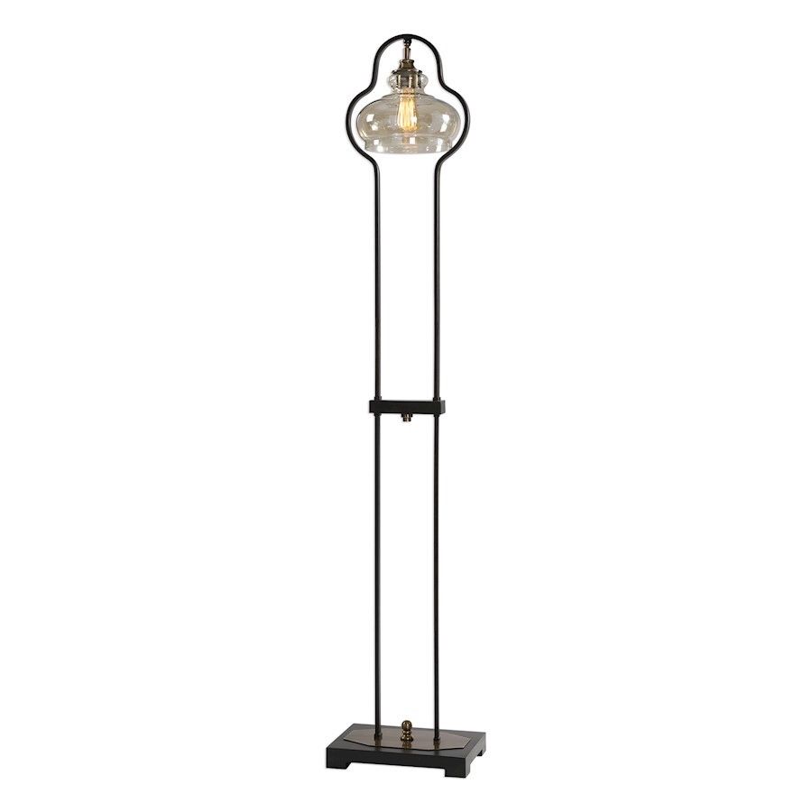 28158-1 Cotulla Amber Glass Floor Lamp