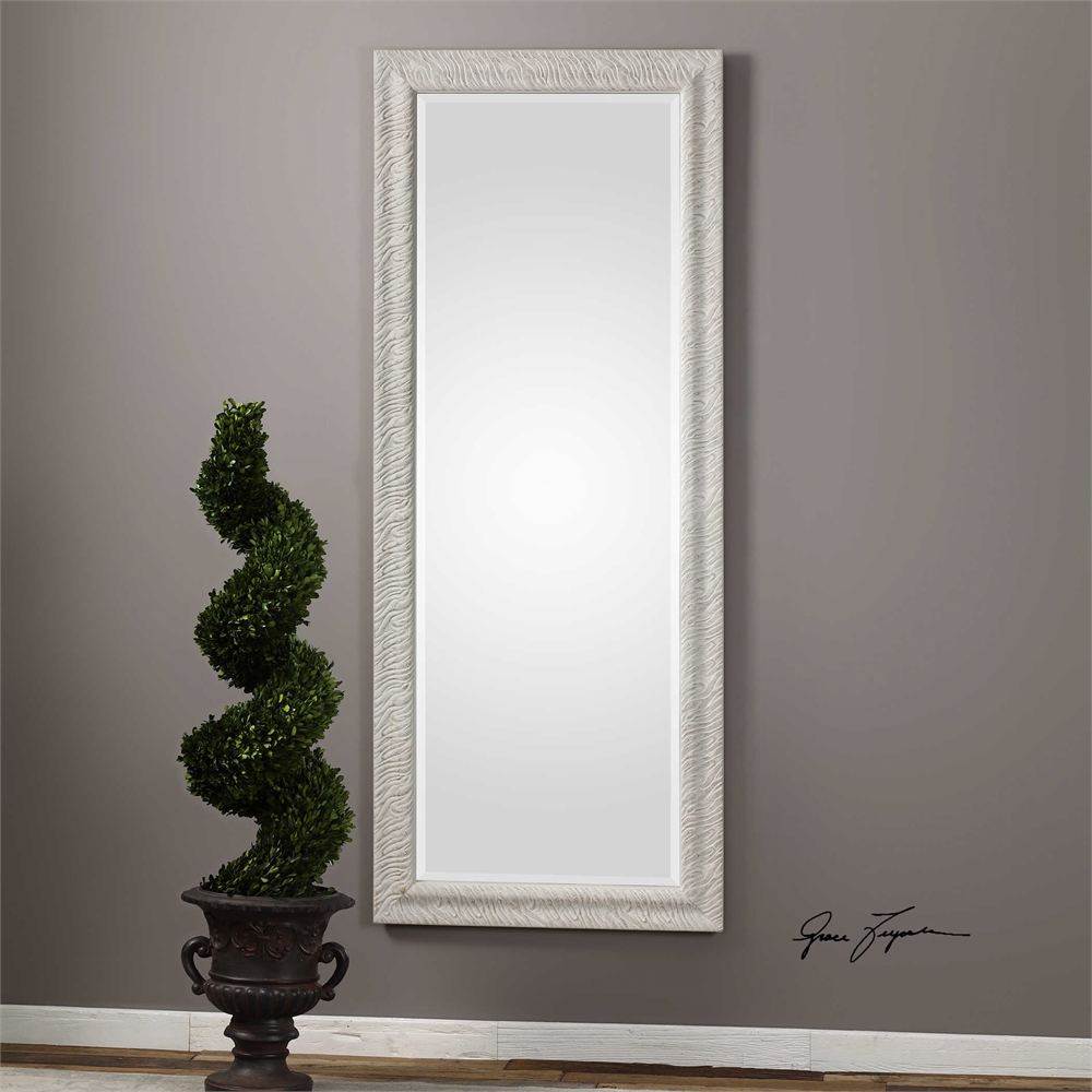Uttermost 09360 Pateley Aged White Wood Mirror Uttermost 09360 Pateley Aged White Wood Mirror