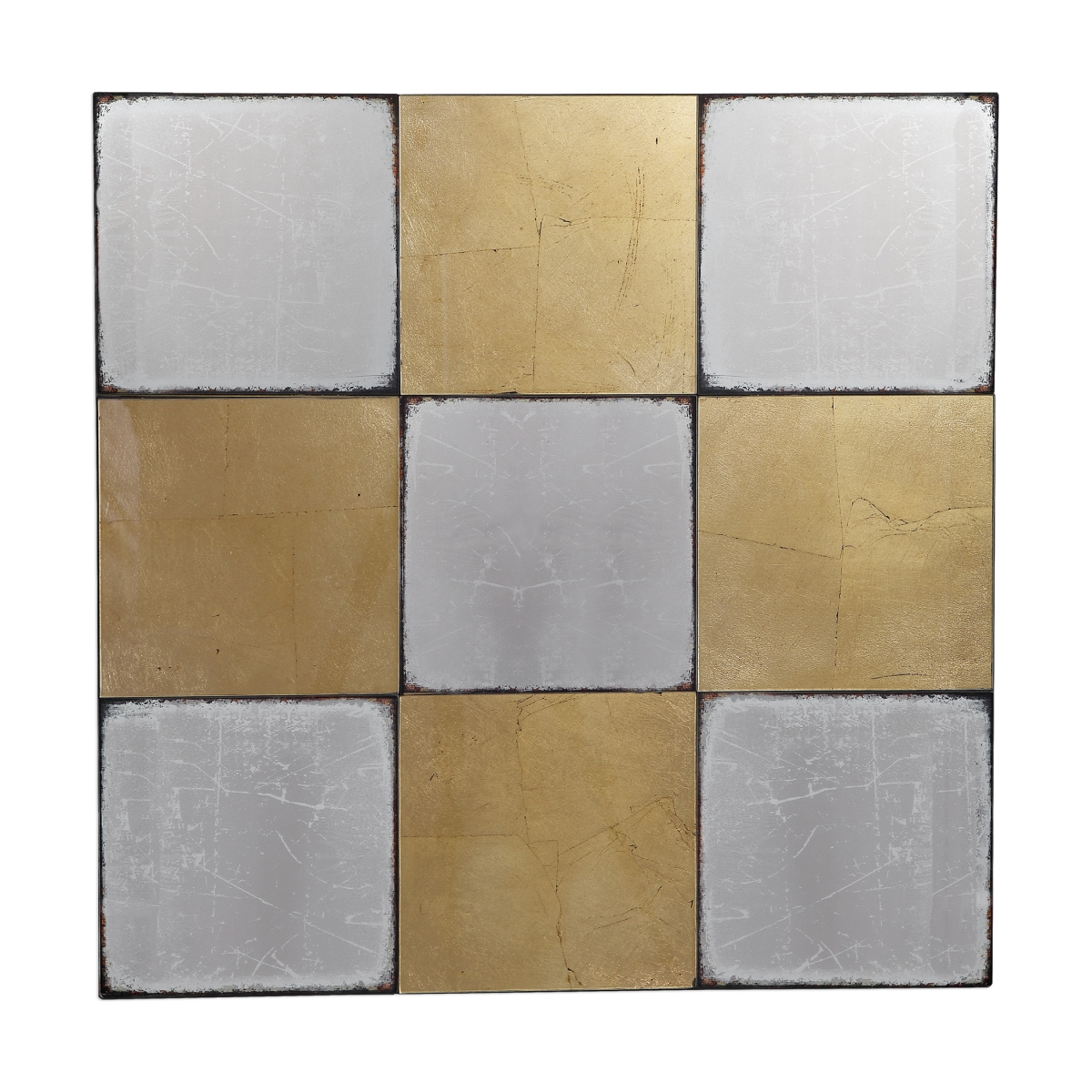 04183 Breena Mirrored Checkerboard Wall Decor