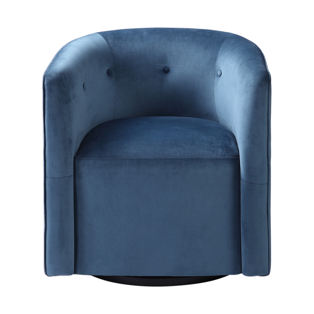 23491 19 In. Mallorie Swivel Chair, Blue