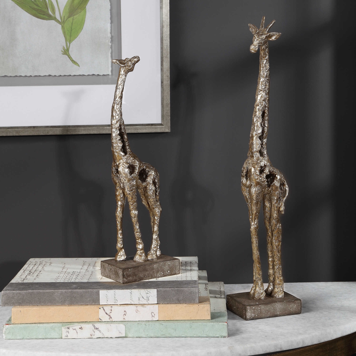 17522 Masai Giraffe Figurines - Set Of 2