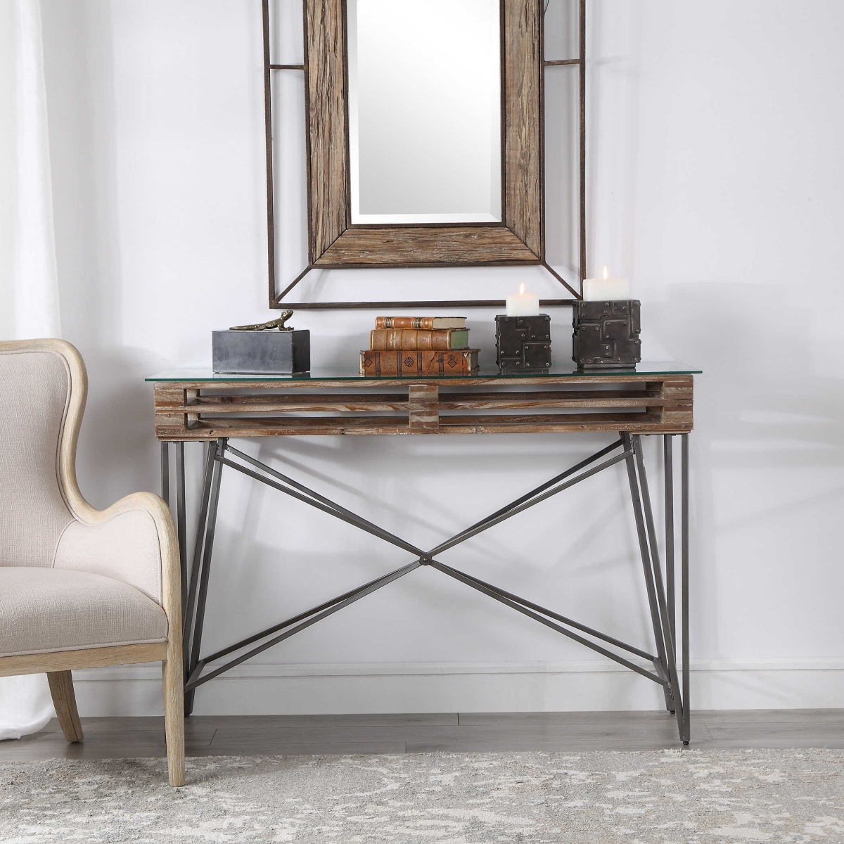 24874 Ryne Industrial Console Table