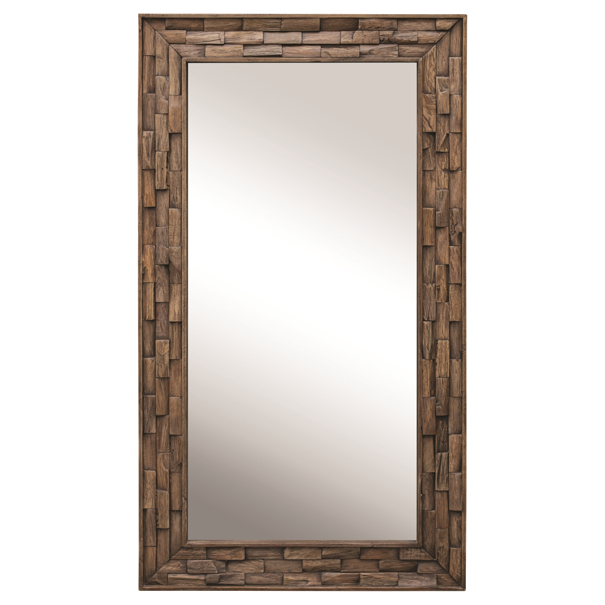 08159 Damon Mosaic Wood Mirror