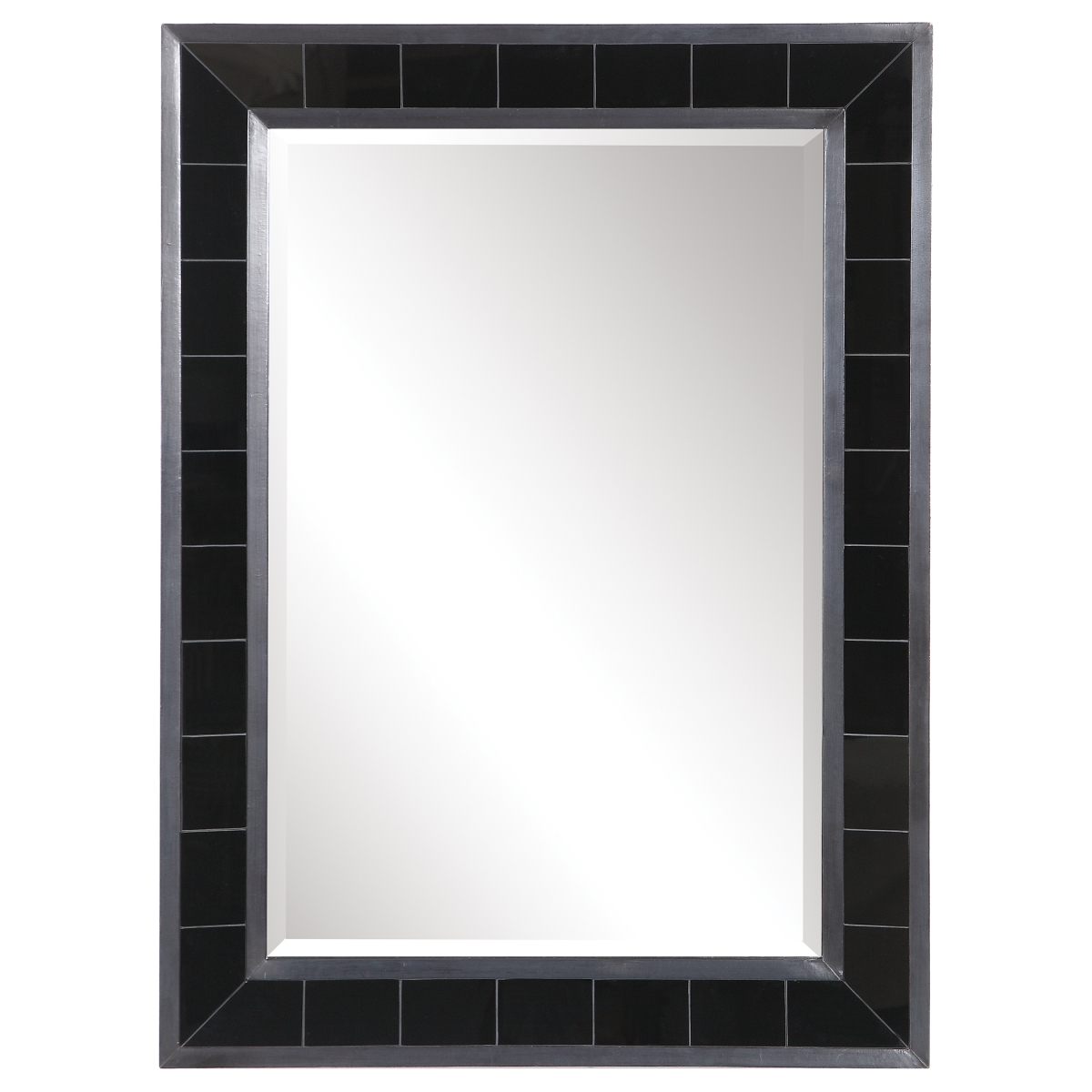 09562 Lonara Black Tile Mirror