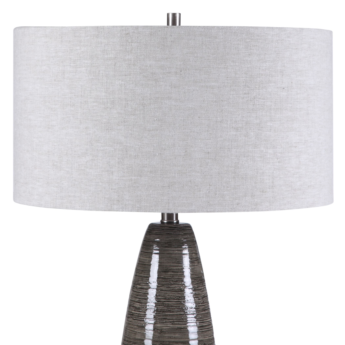 28280 10 X 10 X 31 In. Cosmo Charcoal Table Lamp