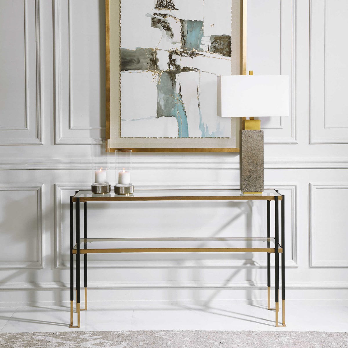 24978 56.75 X 10 X 17 In. Kentmore Modern Console Table