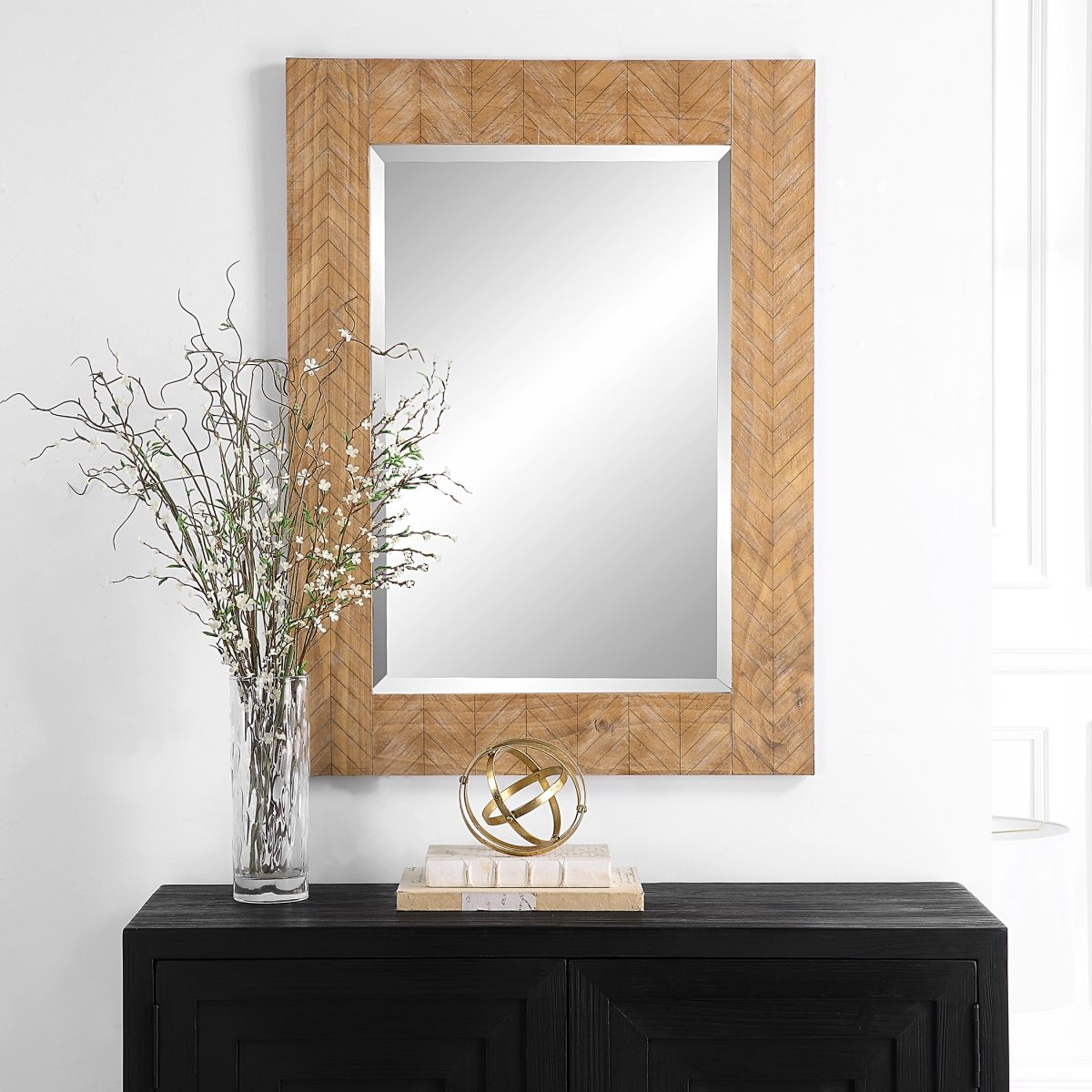 Picture of 212 Main W00540 29 x 39 x 1 in. Mirror&#44; Natural Wood Tone