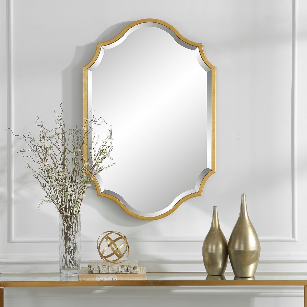 Picture of 212 Main W00563 27 x 41 x 1 in. Mirror&#44; Gold Leaf