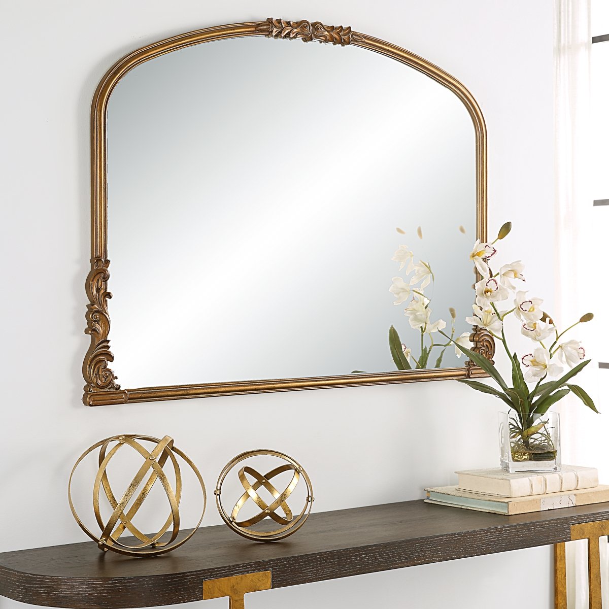 Picture of 212 Main W00573 38 x 28 x 1 in. Mirror&#44; Antique Gold