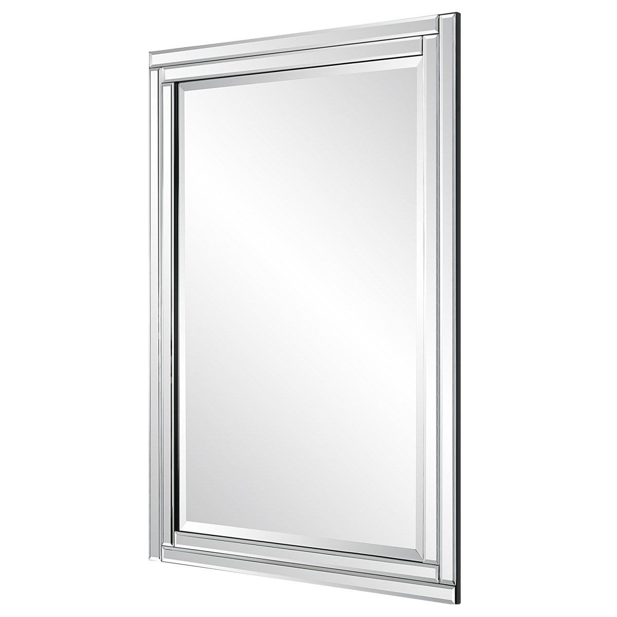 Picture of 212 Main W00588 24 x 36 x 1 in. Polystyrene Frame Mirror&#44; Black