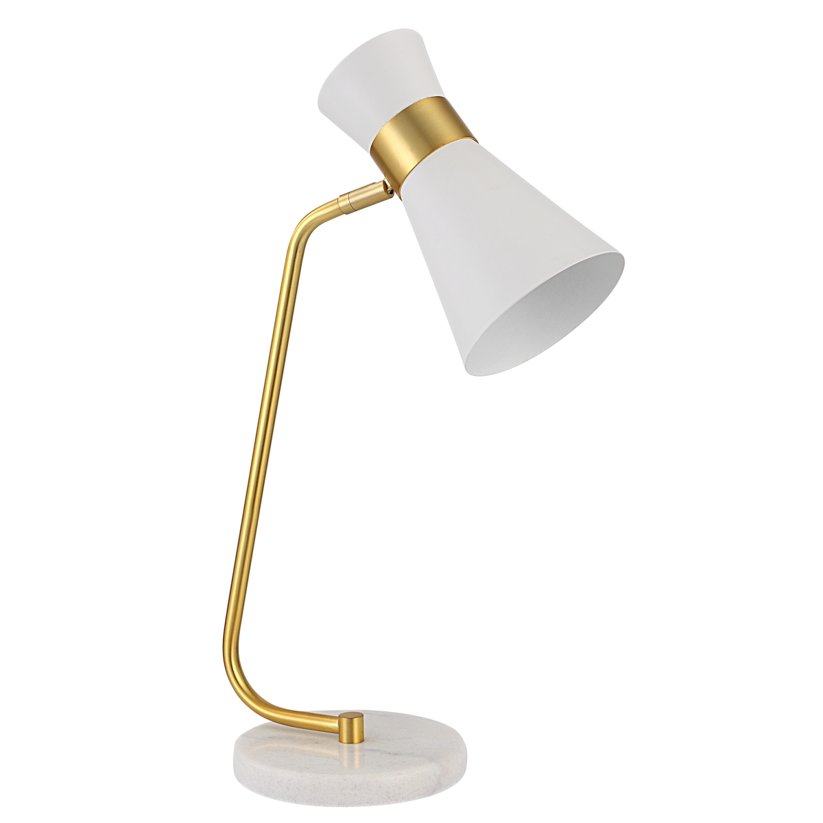 Picture of 212 Main W26105-1 22 x 9 x 6 in. Desk Lamp&#44; Gold & White