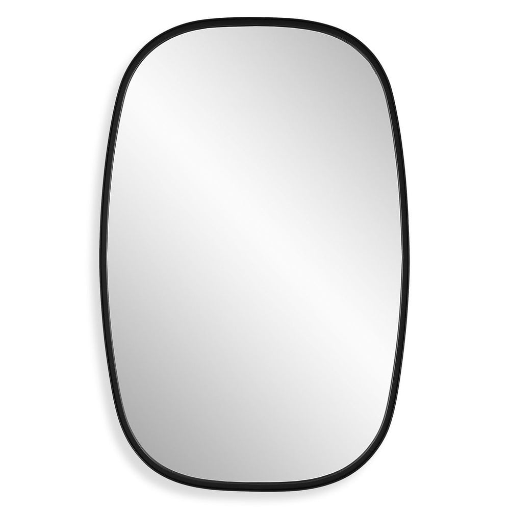 W00616 22 x 34 x 2 in. Contemporary Mirror, Satin Black