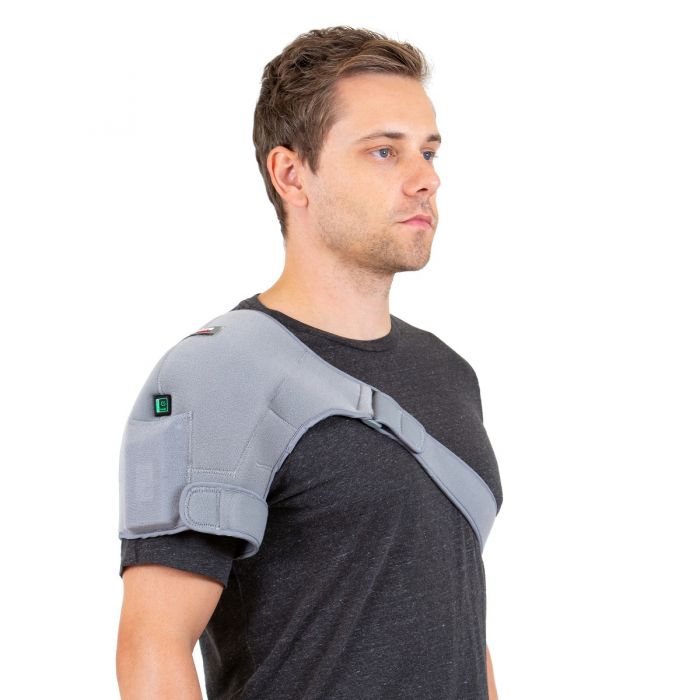 Kb171240 L-xl Far Infrared Heated Shoulder Wrap - Large & Extra Large