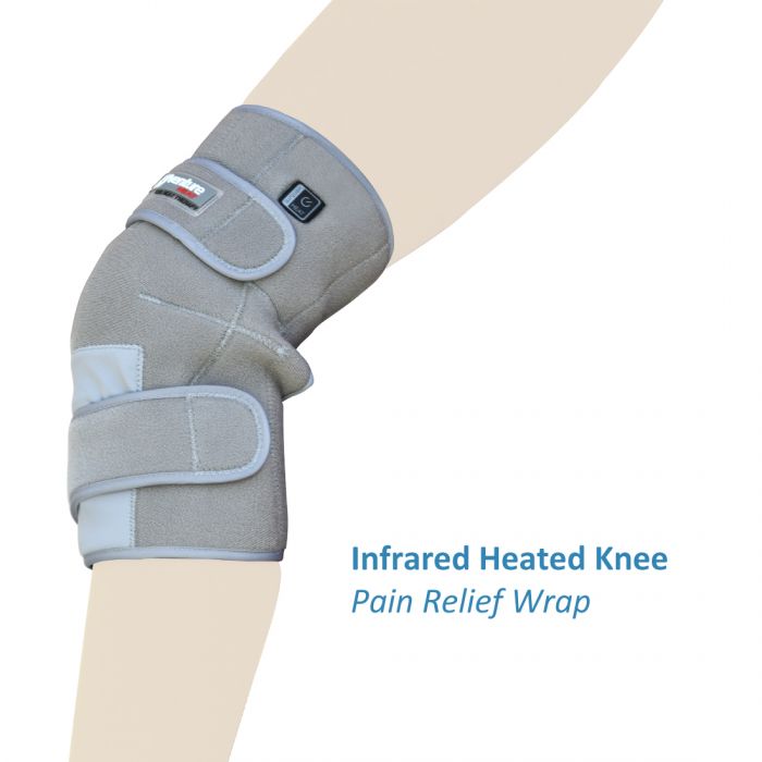Kb171280 L-xl Far Infrared Heated Knee Brace Wrap - Large & Extra Large
