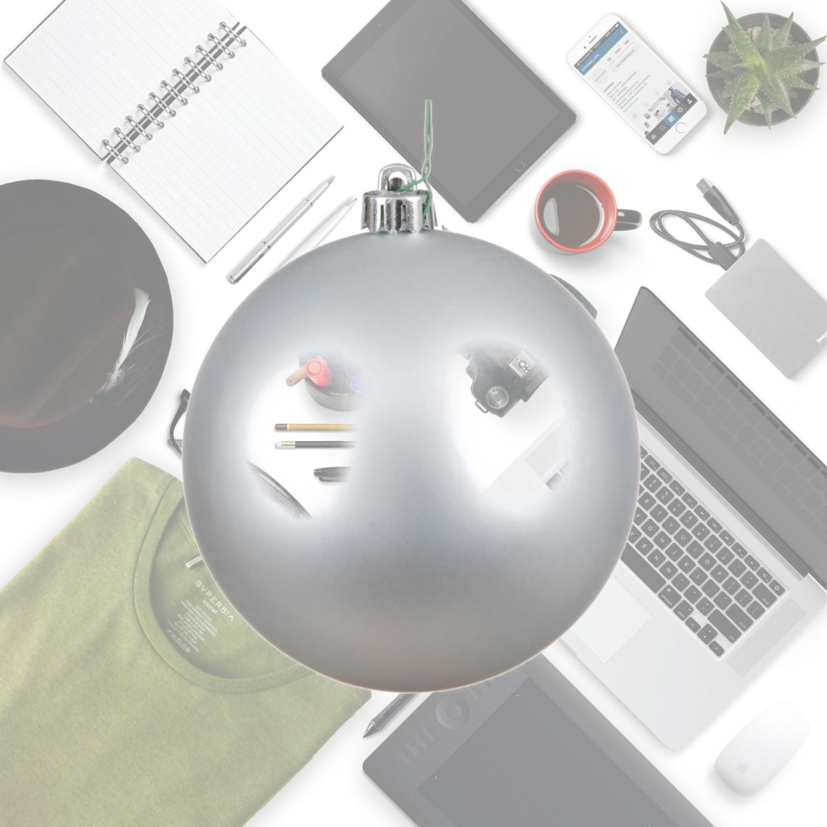 Picture of Vickerman N591007DMV Silver Matte UV Drilled Ball Ornament, 4 in. - 6 per Bag