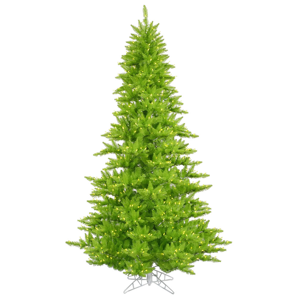 K122696 14 Ft. X 84 In. Lime Fir Christmas Tree With 2250 Lime & 6921 Tips Mini Light