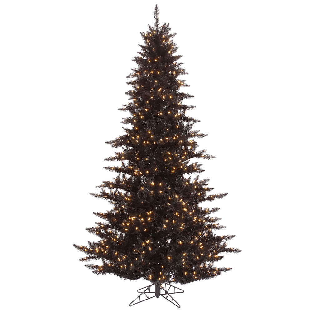 K161796 14 Ft. X 84 In. Black Fir Christmas Tree With 2250 Clear 6921 Tips Dura Light