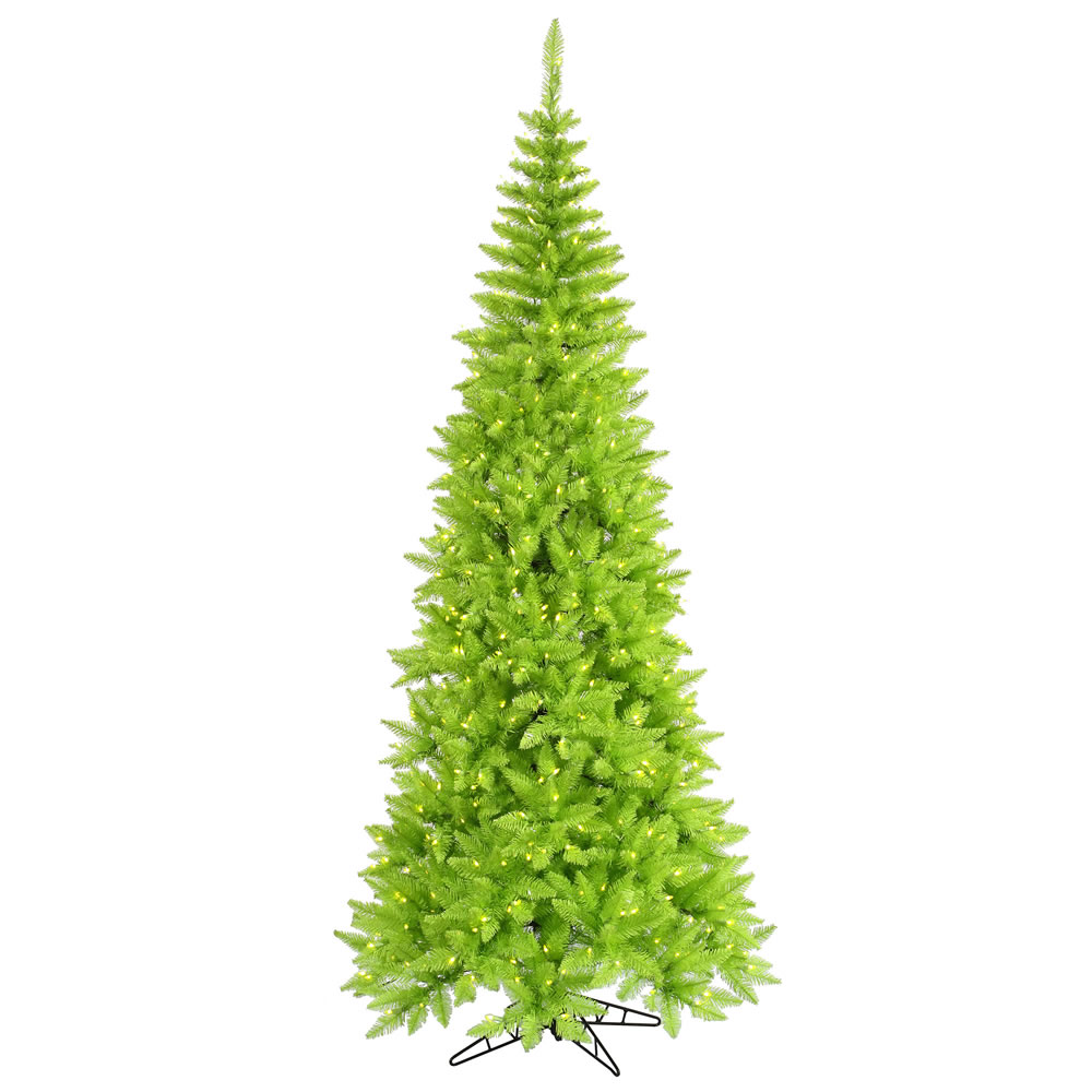 K162581led 9 Ft. X 46 In. Lime Slim Christmas Tree With 700 Lime & 1798 Tips Dura Led Light