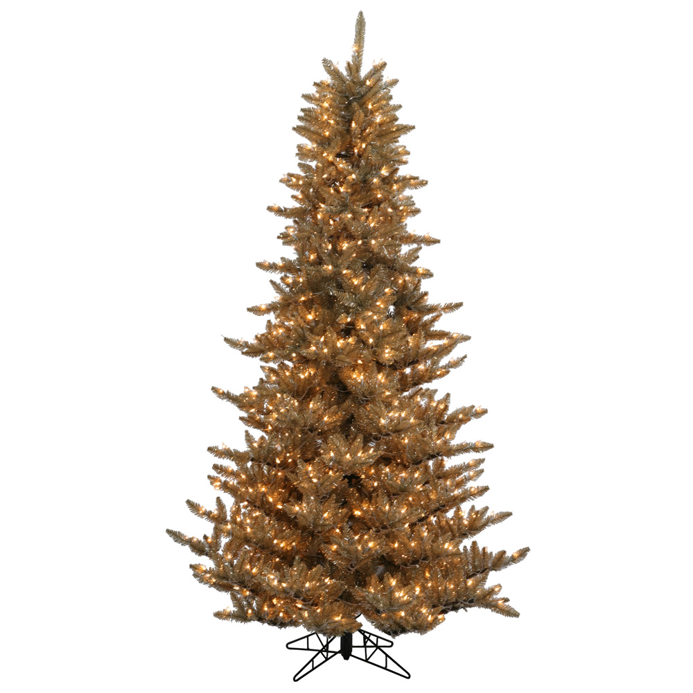 12 Ft. X 82 In. Antique Champagne Artificial Christmas Tree With 1650 Warm White Dura Led Light