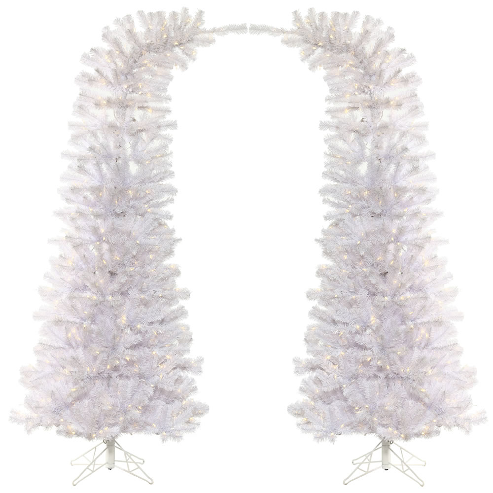 A172476led 7.5 Ft. X 38 In. White Whims Christmas Tree With 1000 Warm White Dura Light - 2 Piece