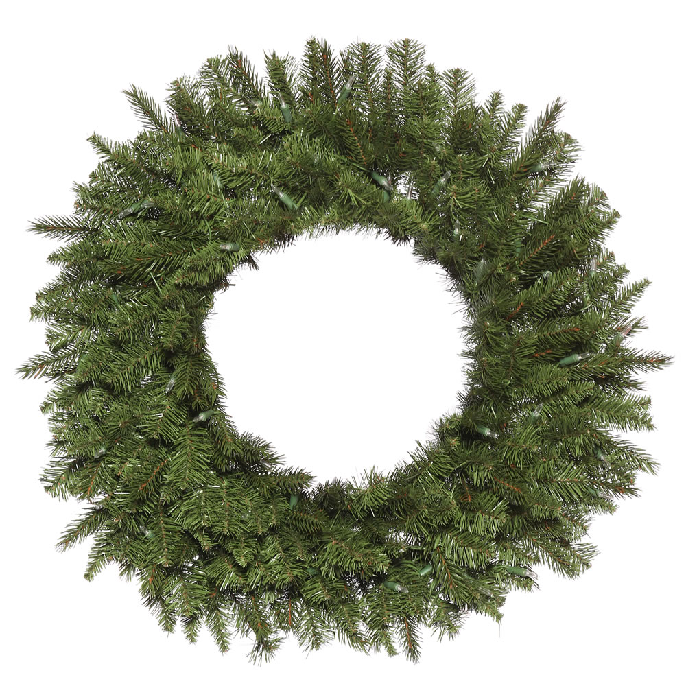 24 In. Carlsbad Fir Green Wreath With 245 Tips Light