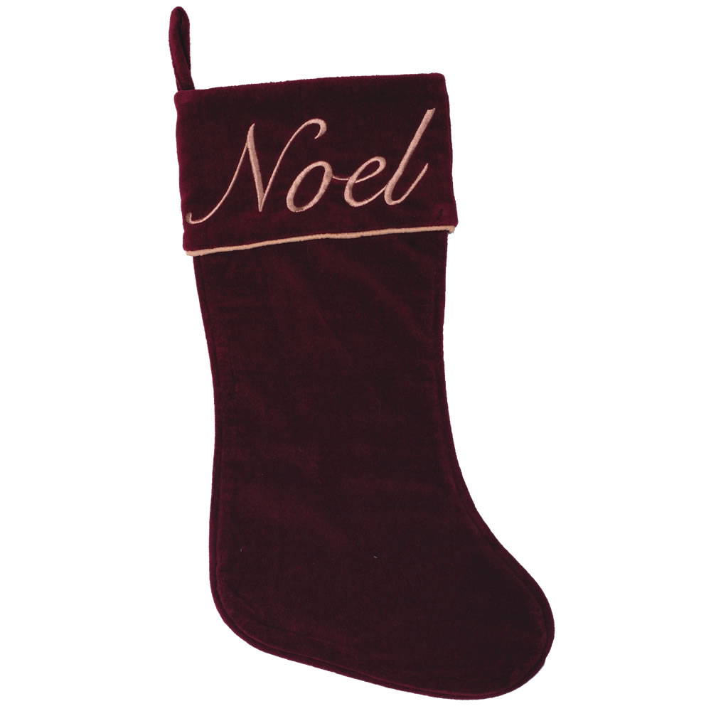 Qtx17622 8 X 19 In. Red Noel Collection Stocking