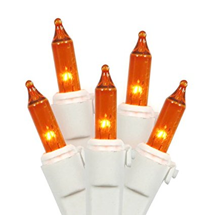 35lt Led Orange Dura Light, Orange Wire End Connecting Set - 9 In. Incandescent Spacing Light