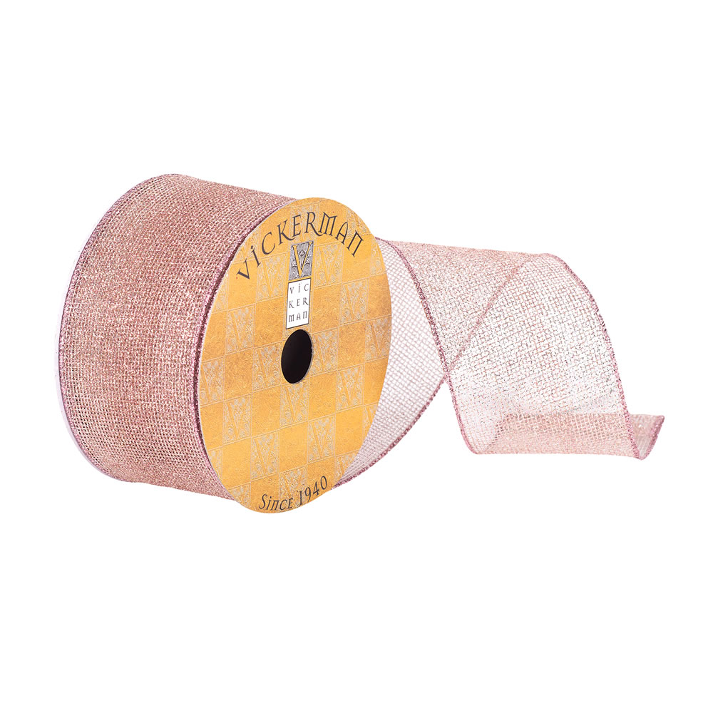 Q180422 2.5 In. X 10 Yards Orchid Shimmer Woven Ribbon
