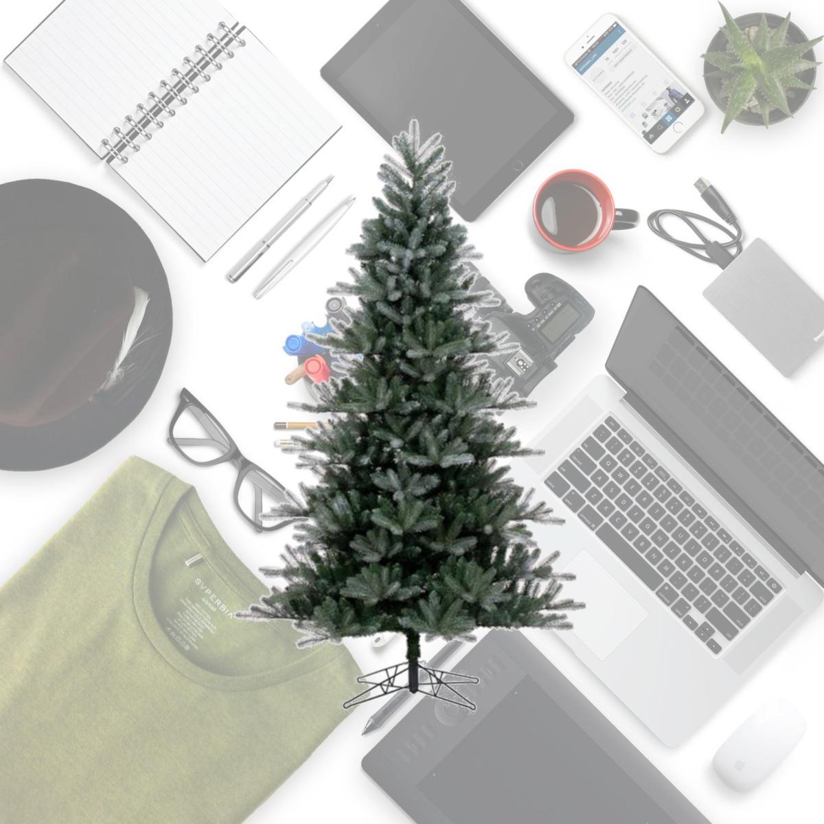 Picture of Vickerman G223180 9 ft. x 63 in. Frosted Danbury Spruce 2216 Tips Artificial Christmas Tree, Green