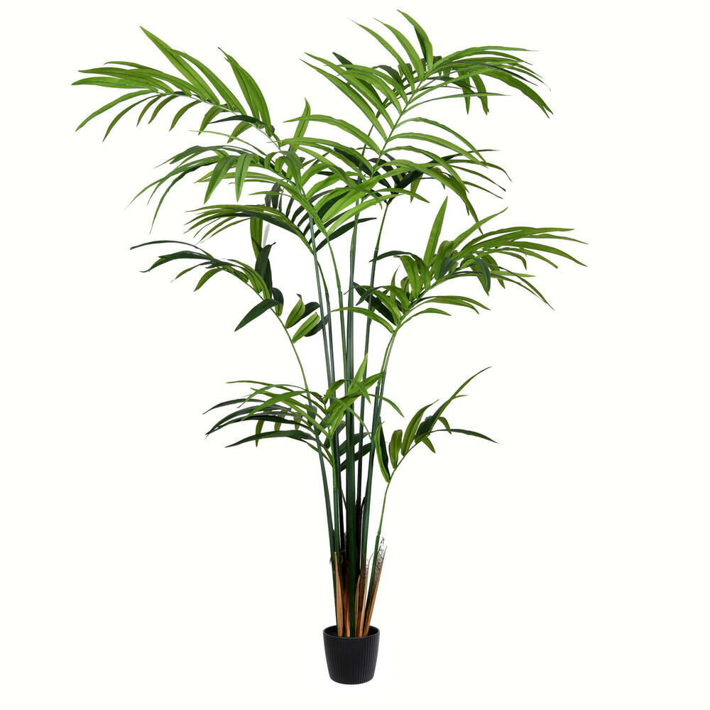 TB190580 8 ft. Artificial Potted Kentia Palm with 216 Leaves, Green
