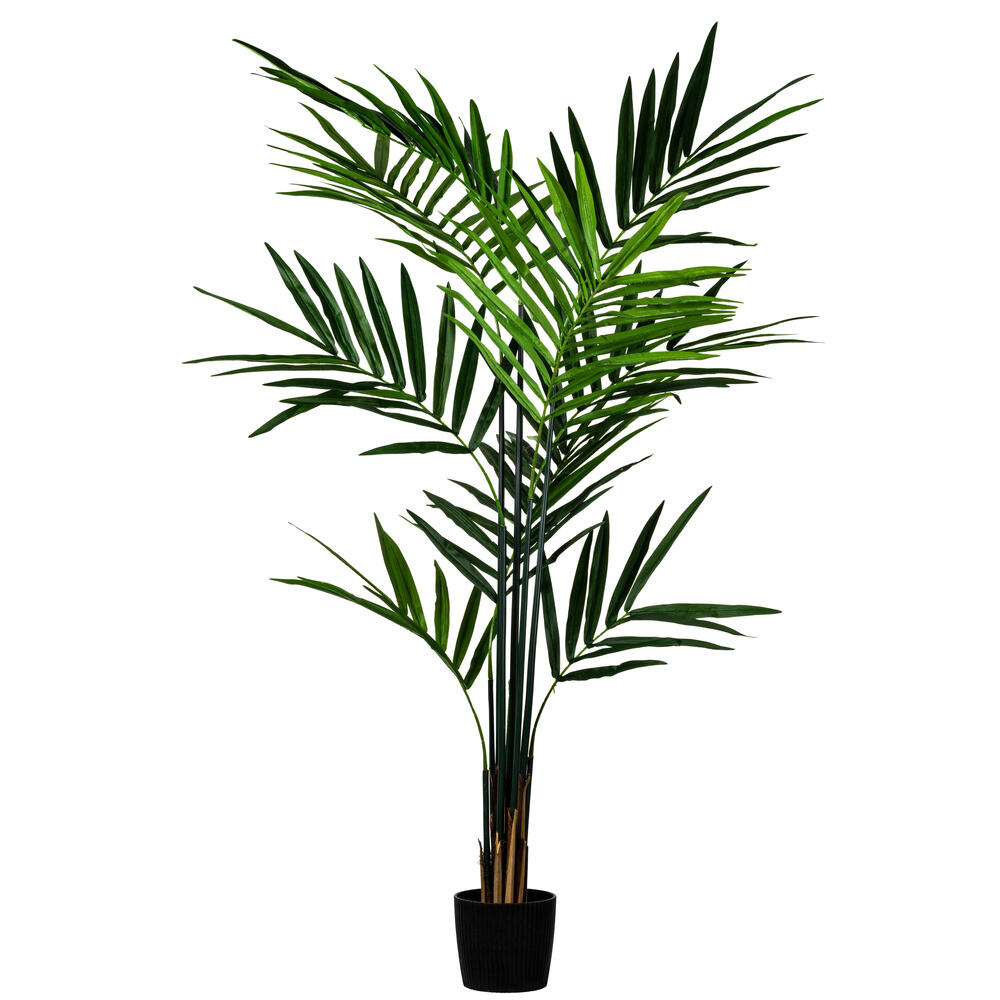 TB190570 7 ft. Artificial Potted Kentia Palm with 150 Leaves, Green