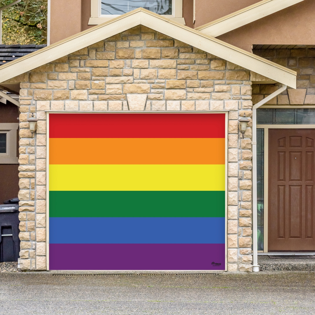 285903prde-001 7 X 8 Ft. Original Pride Outdoor Lgbt Door Mural Sign Car Garage Banner Decor, Multi Color