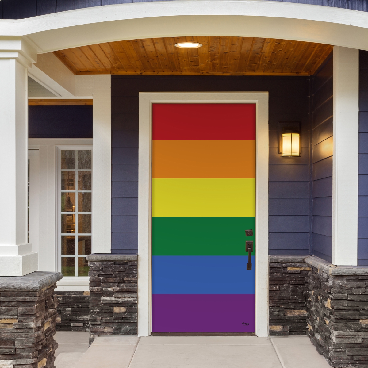 285906prde-001 36 X 80 In. Original Pride Outdoor Lgbt Front Door Mural Sign Banner Decor, Multi Color