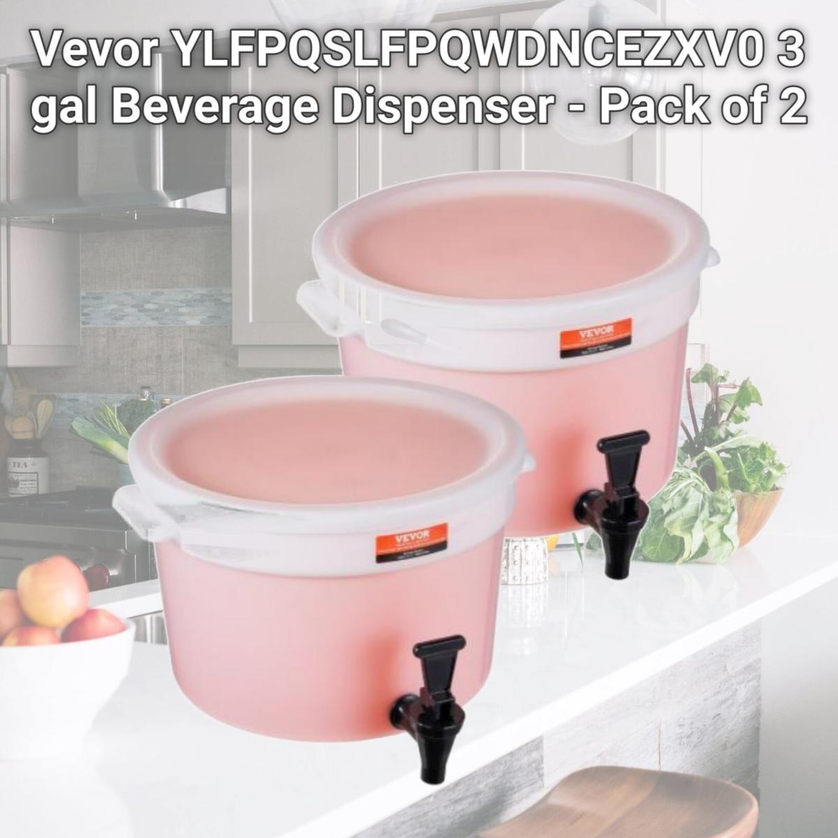 Picture of Vevor YLFPQSLFPQWDNCEZXV0 3 gal Beverage Dispenser - Pack of 2
